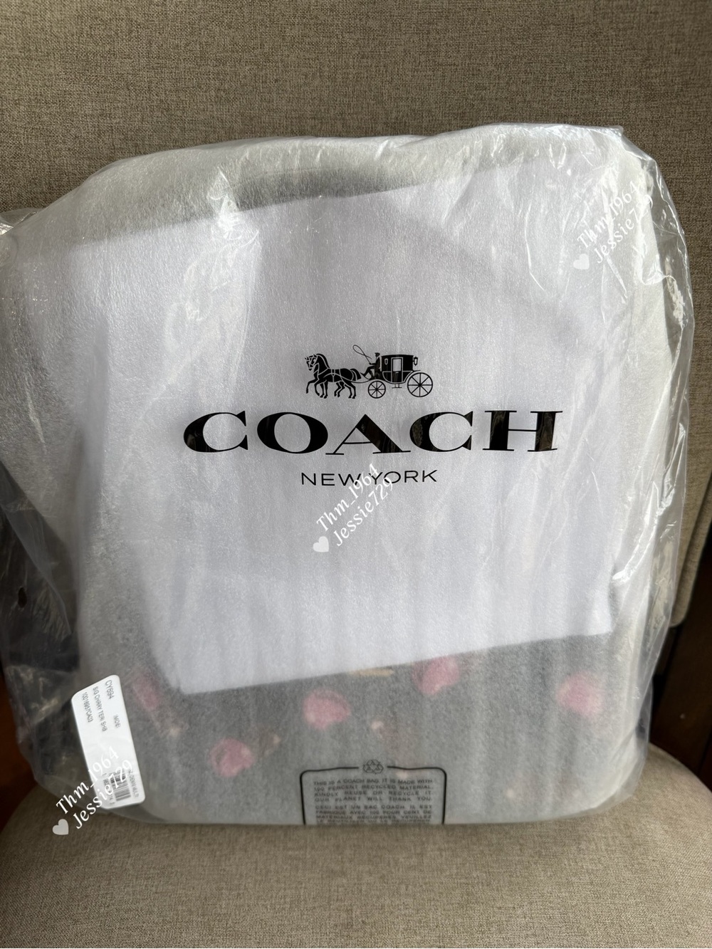 NWT！2PCS COACH TERI SHOULDER BAG IN SIGNATURE CANVAS WITH CHERRY PRINT（CY694） - Picture 8 of 16